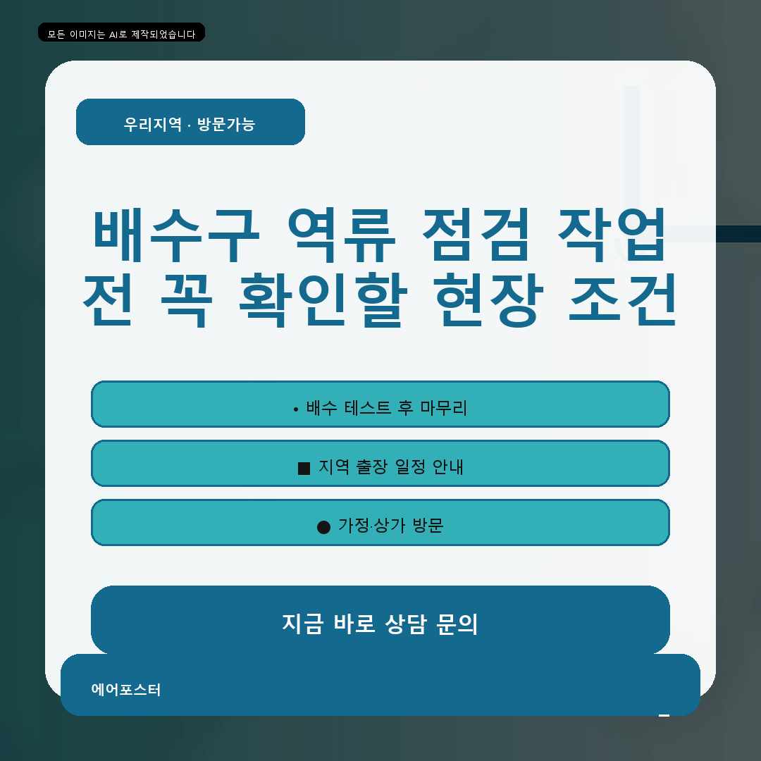 남전리에서 확인하는 베란다 배수 막힘 해결, 작업 범위가 달라지는 이유 현장 기준으로 설명
