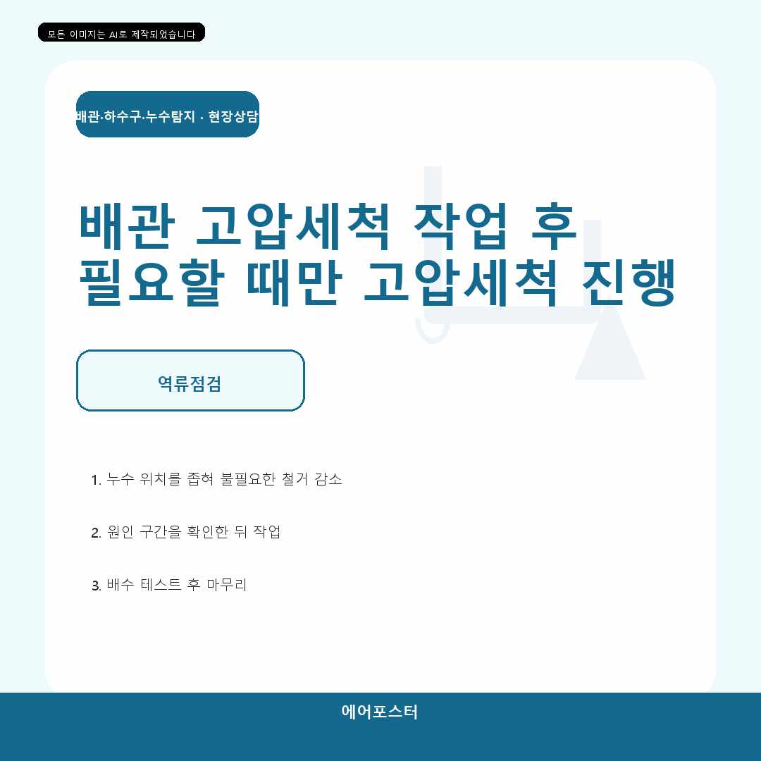 용인 통삼리 수도배관 누수 점검과 보수, 아랫집 물자국은 어디서 시작됐을까?