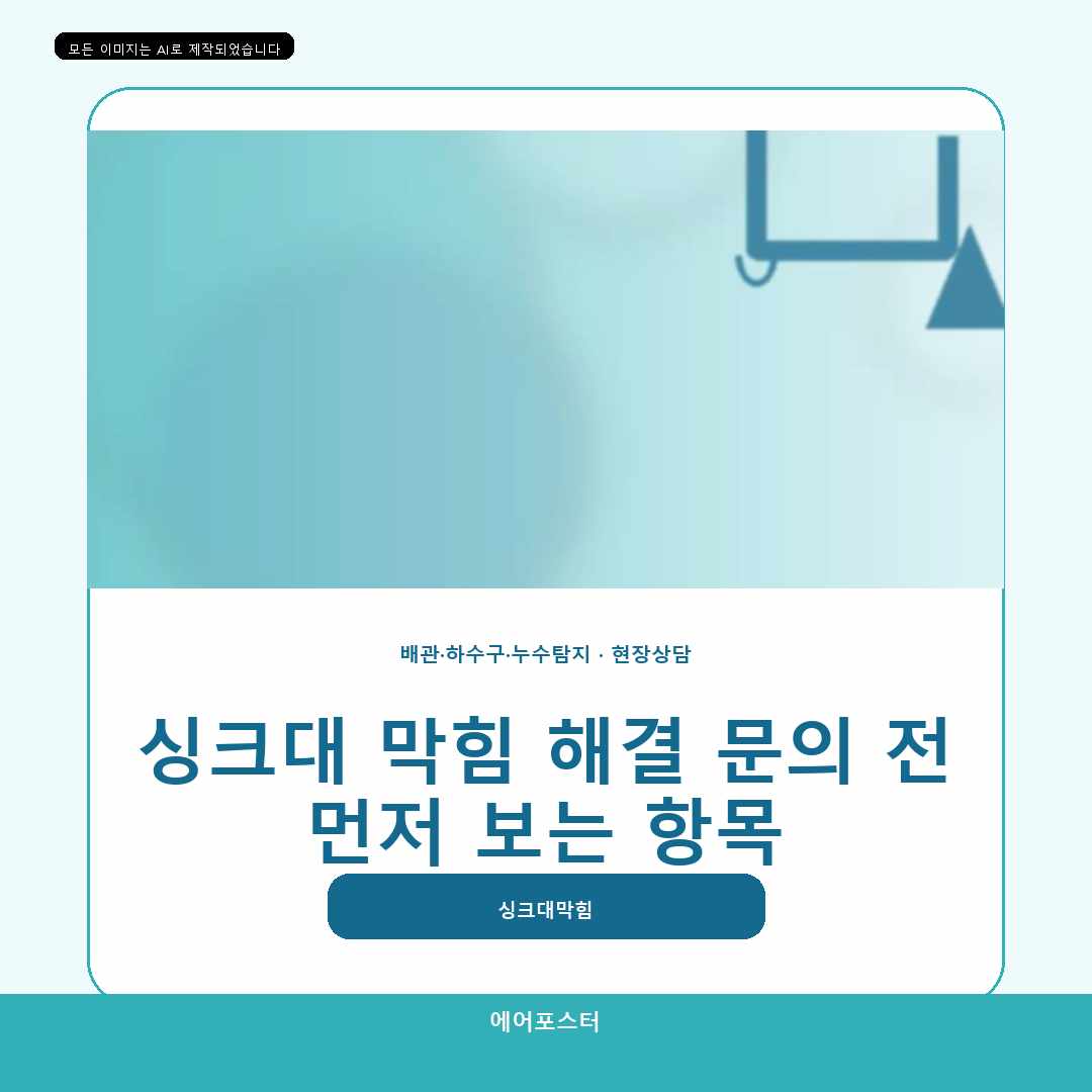 우이동 욕실 하수구 막힘 해결, 현장 상태에 따른 작업 방법 작업 사례로 살펴보기