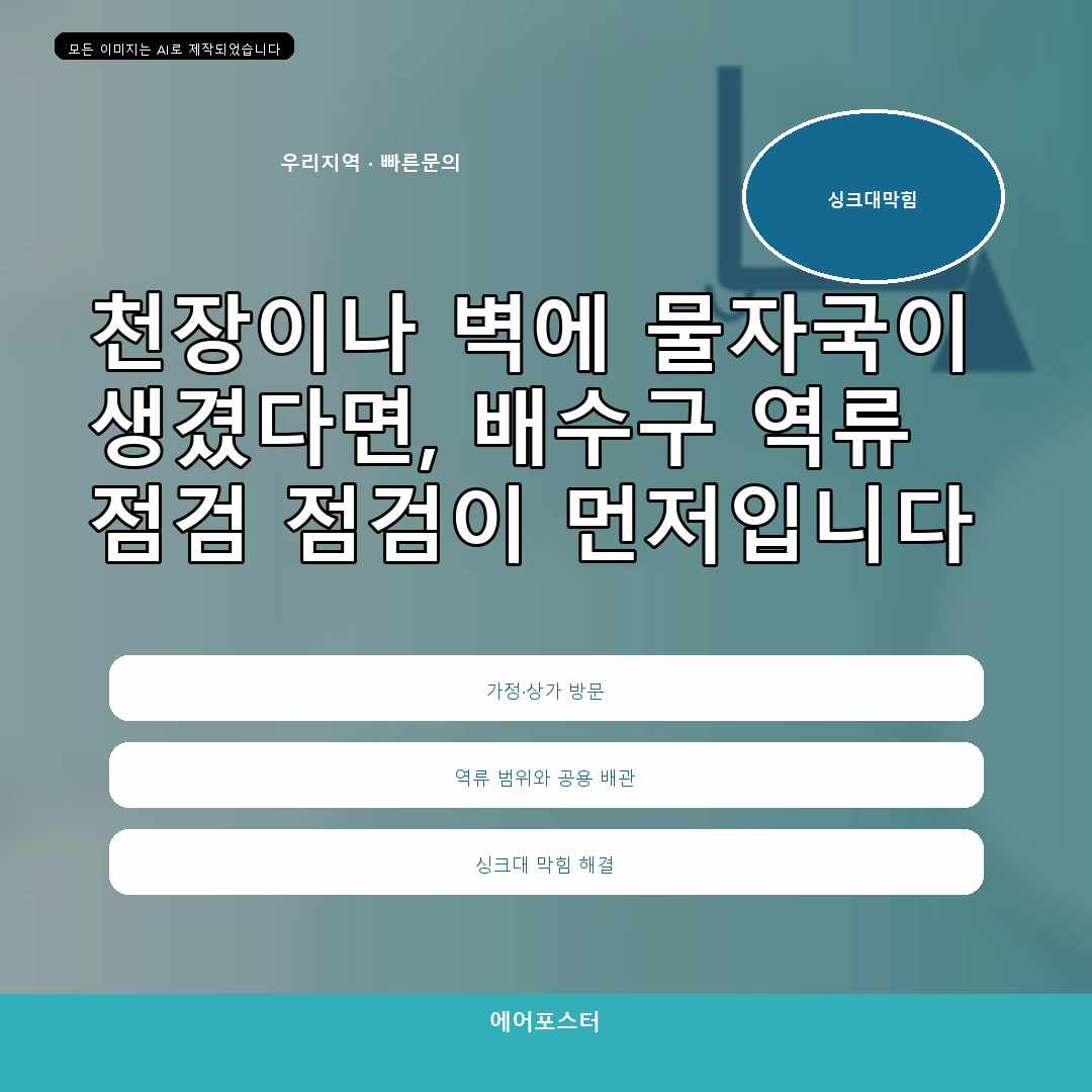 광명 일직동 하수구 악취 원인 점검, 접근 조건에 따른 작업 차이