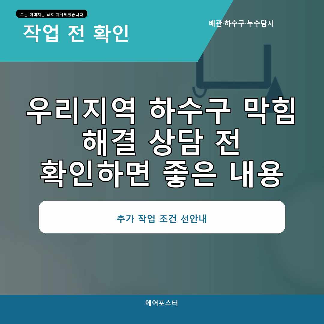 철산동 베란다 배수 막힘 해결 상담에서 중요한 것, 상담 전에 준비할 내용 작업 사례로 살펴보기