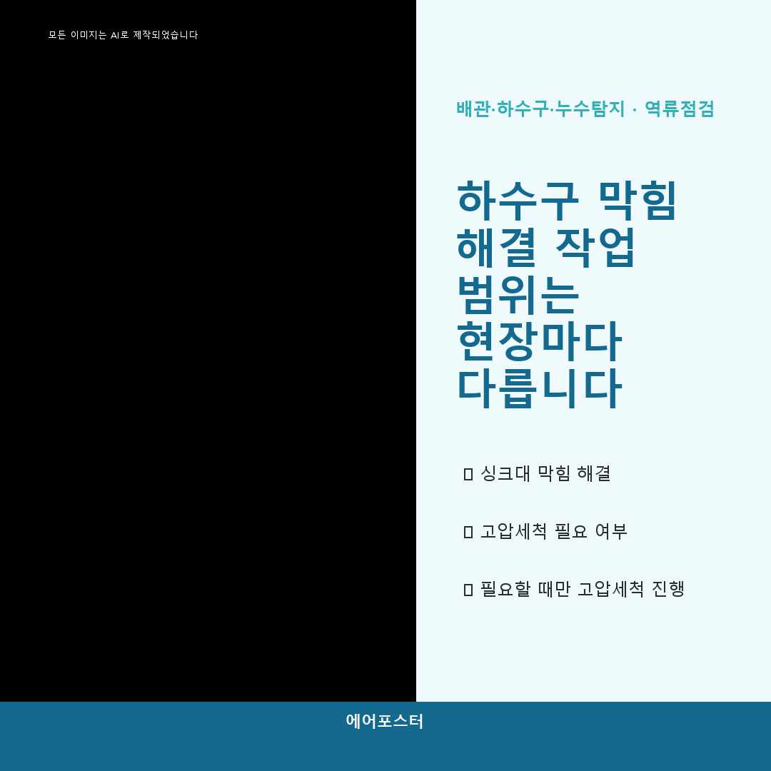 노원구 중계동 배관 고압세척, 상담 전에 준비할 내용
