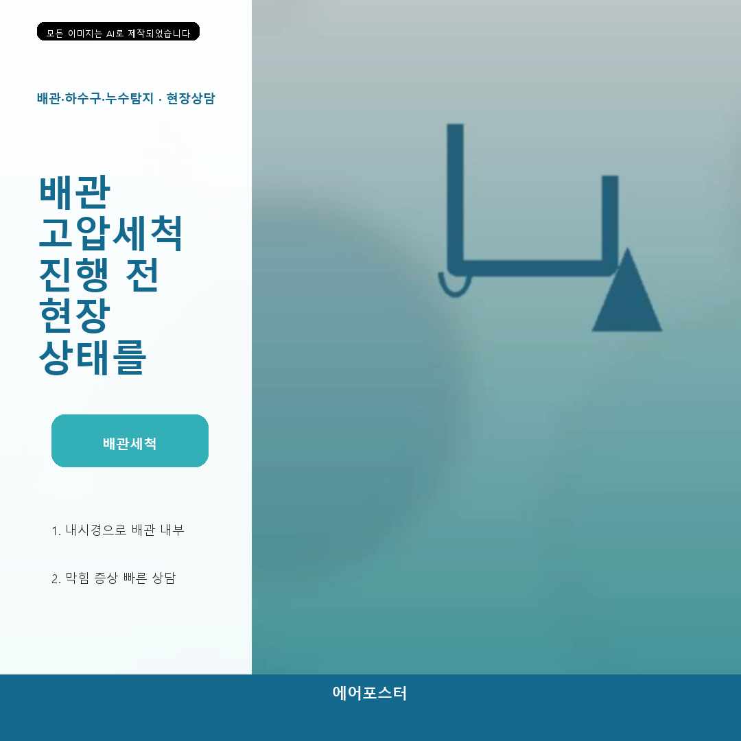 서울 강북구 수유동 상가 배수관 배관 고압세척 현장 안내