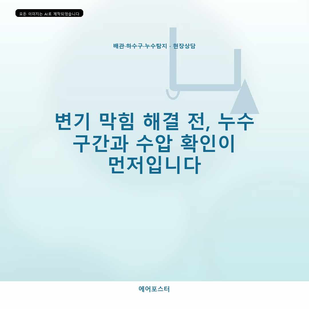 경기 용인 동림리 배관 내시경 점검, 장비 선택 전에 볼 항목
