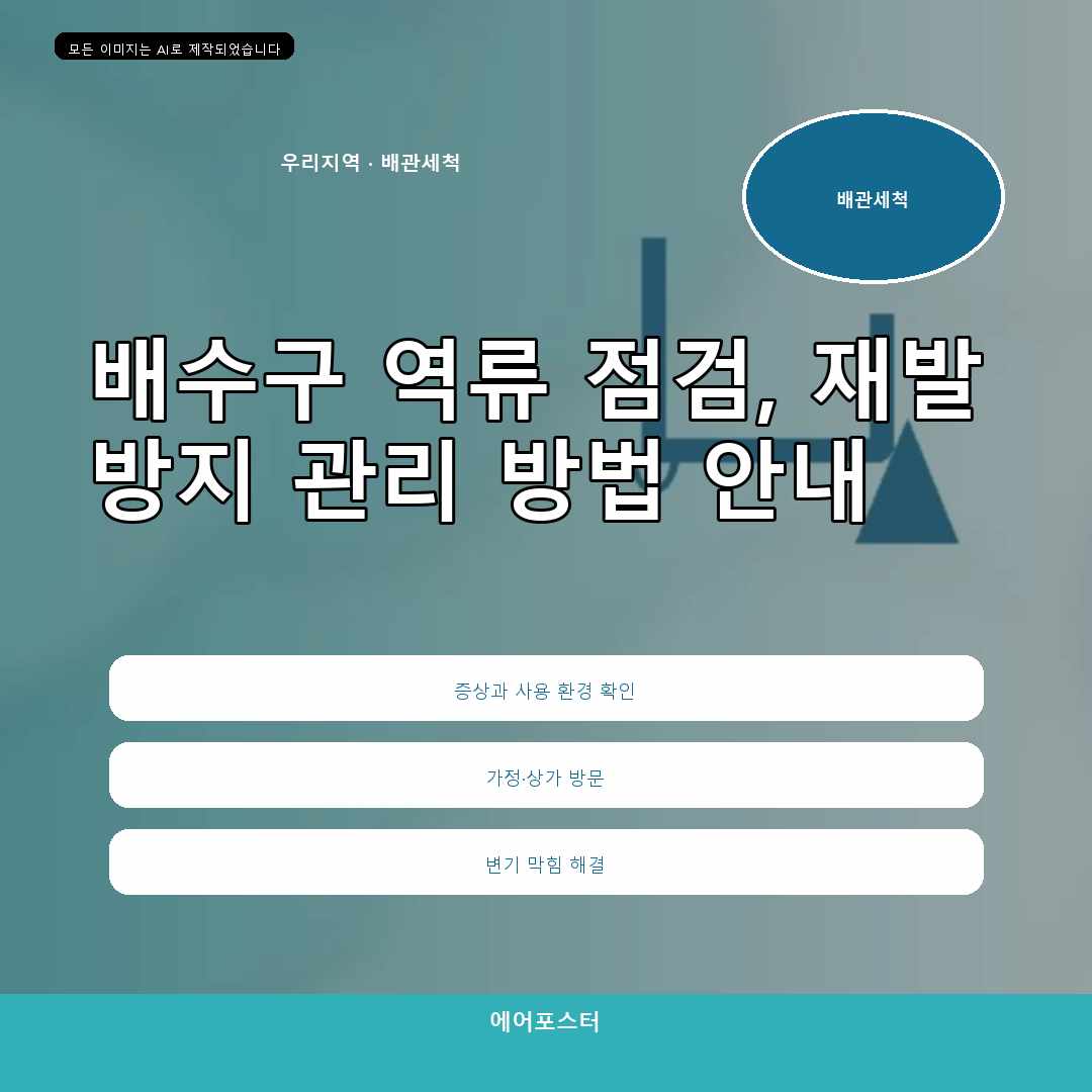 학익동 오수와 배수 배관 문제, 하수구 역류 해결 기준, 원인 점검과 작업 기준 작업 사례로 살펴보기