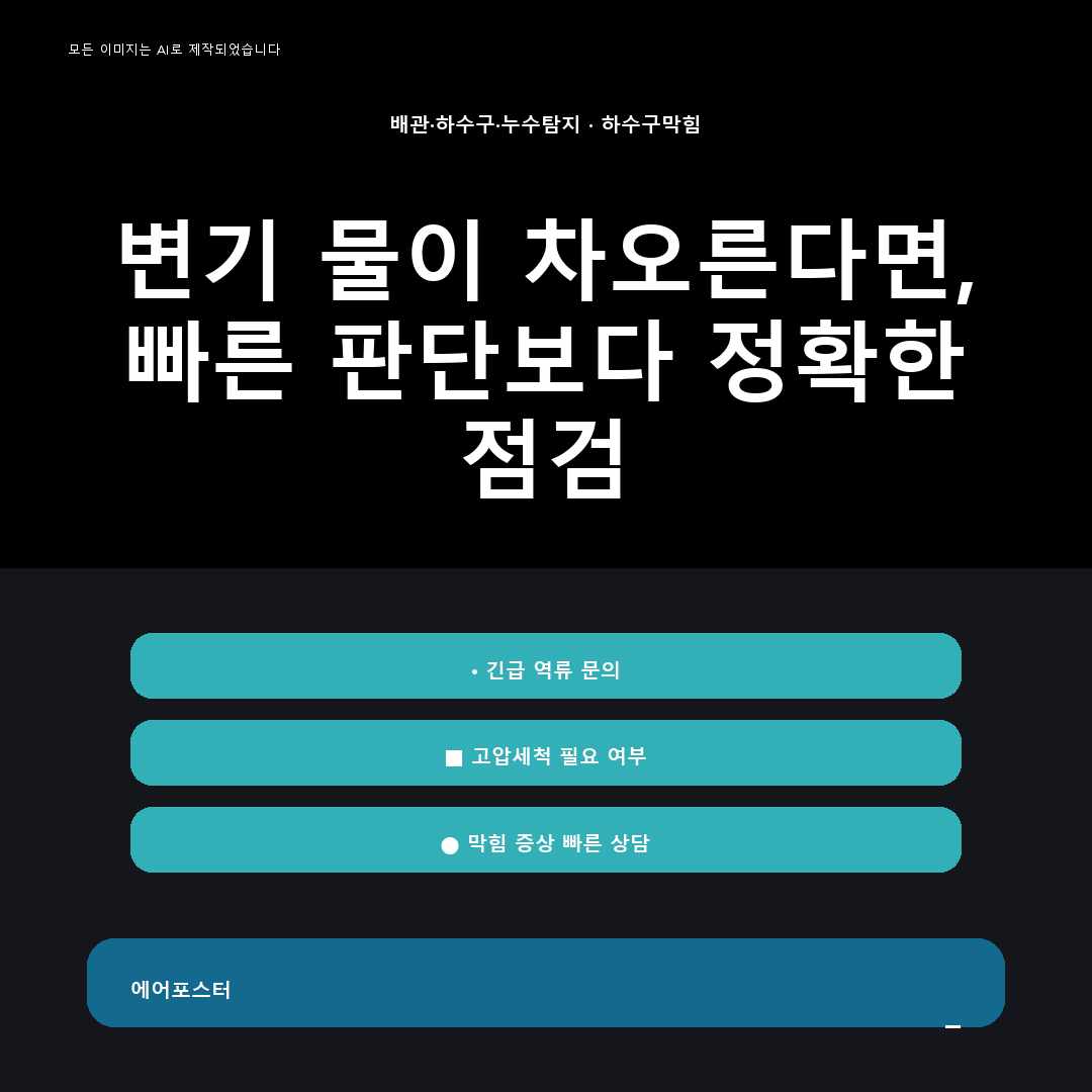 번동 누수 위치 탐지, 안전하게 진행하는 순서 안내