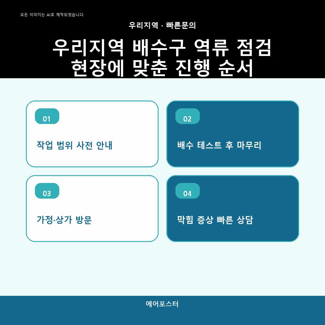 가산동 배관 고압세척, 안전하게 진행하는 순서 현장 기준으로 설명