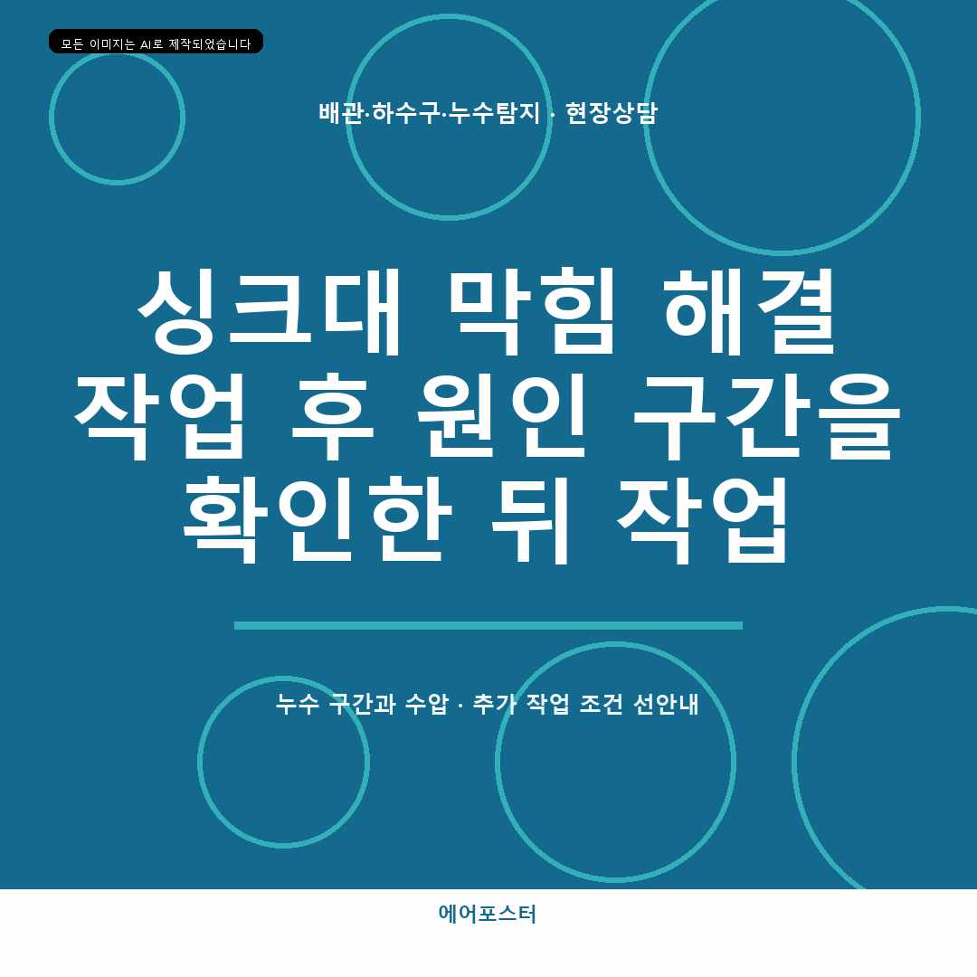 강동구 명일동 배관 내시경 점검, 막힌 곳만 보면 놓치는 이유