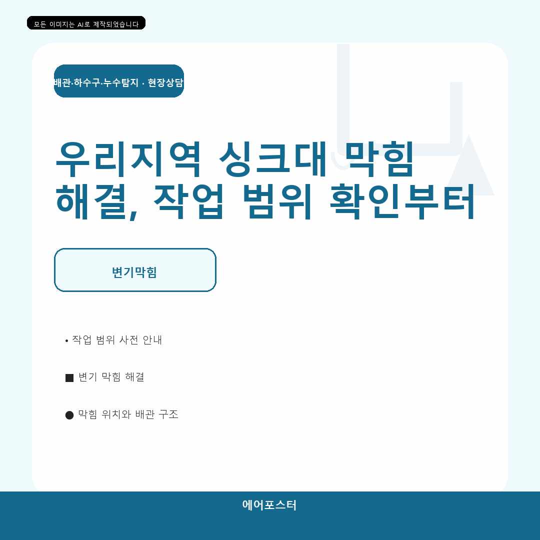 용산동1가 오수와 배수 배관 문제, 하수구 역류 해결 기준, 현장에서 확인하는 핵심 꼼꼼하게 알아보기