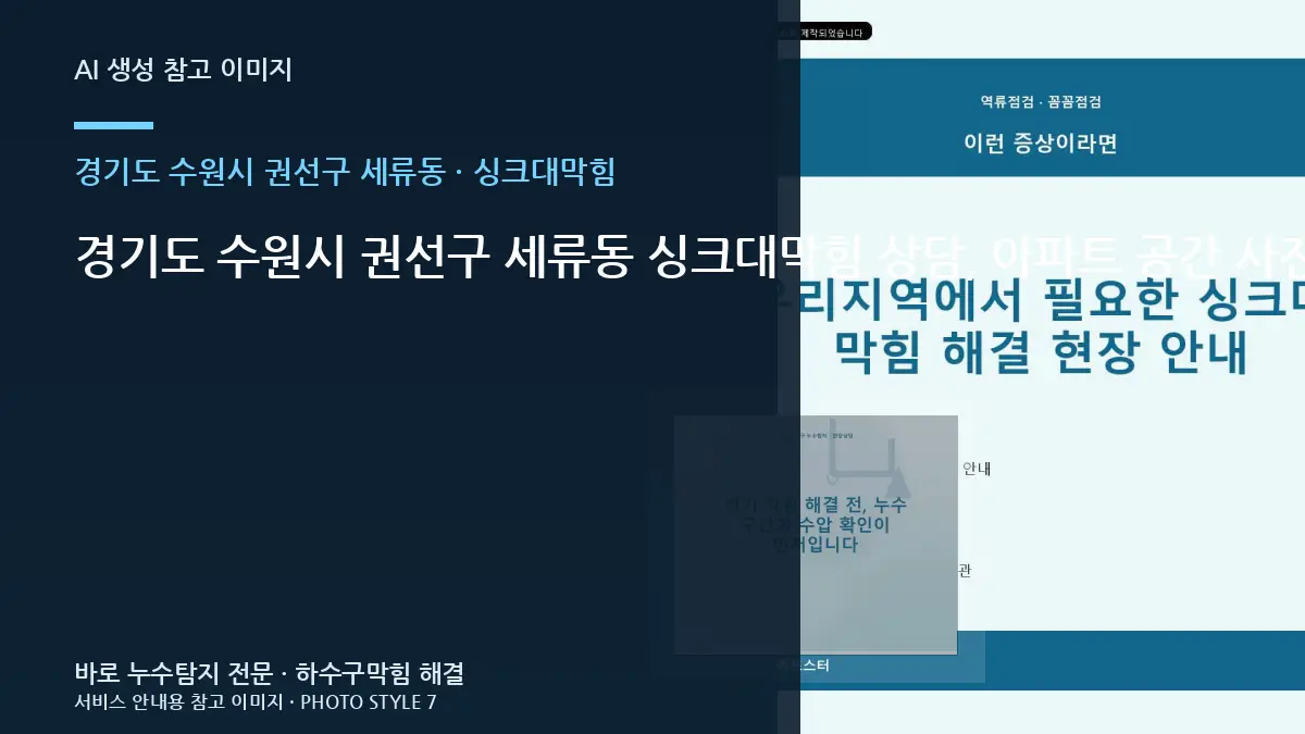 경기도 수원시 권선구 세류동 싱크대막힘 상담, 아파트 공간 사진 준비법 · 제품정보 찾는 법