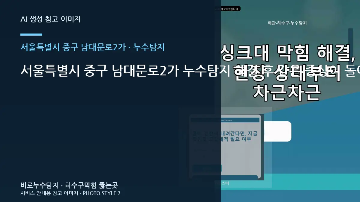 서울특별시 중구 남대문로2가 누수탐지 해결 후 같은 증상이 돌아오는지 확인하는 법